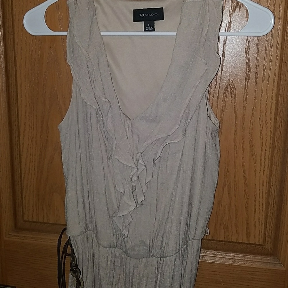 Tan maxi with belt